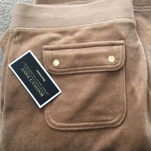 Juicy couture velour pants large NWT